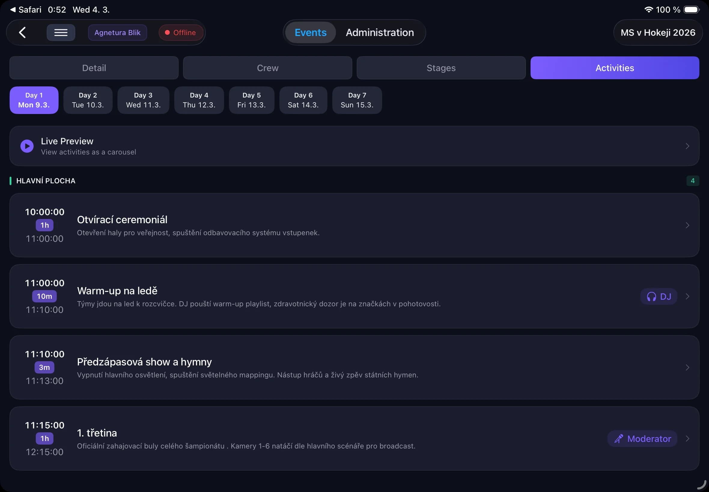 Screenshot: Pozvání členů